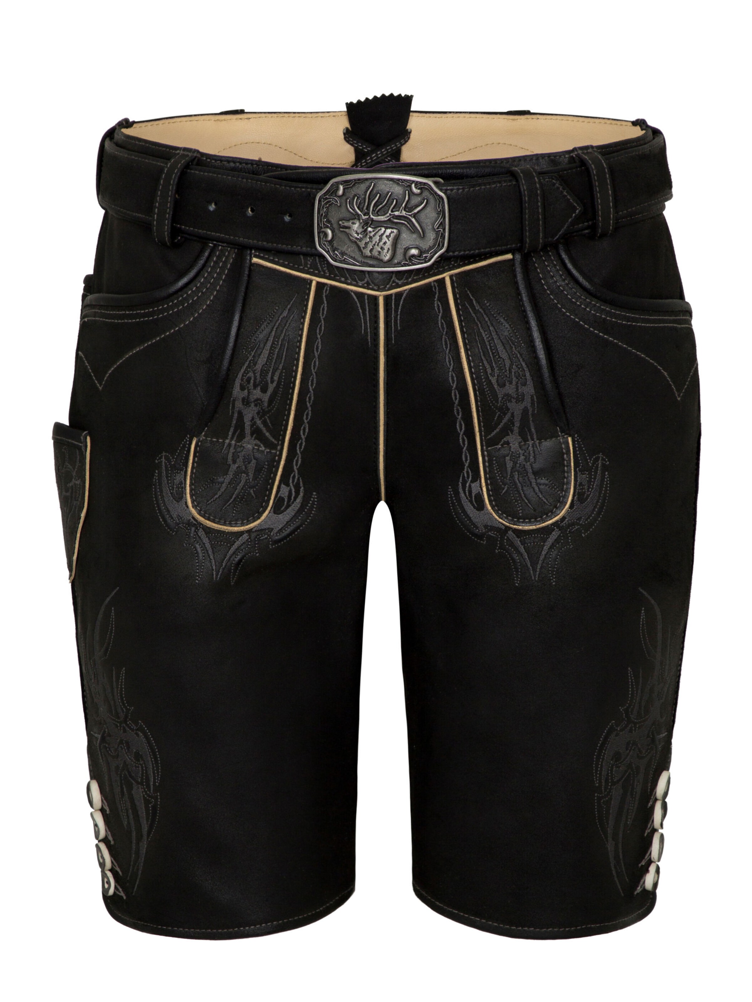 SPIETH & WENSKY Regular Klederdracht broek 'Fulvier' in Zwart: voorkant