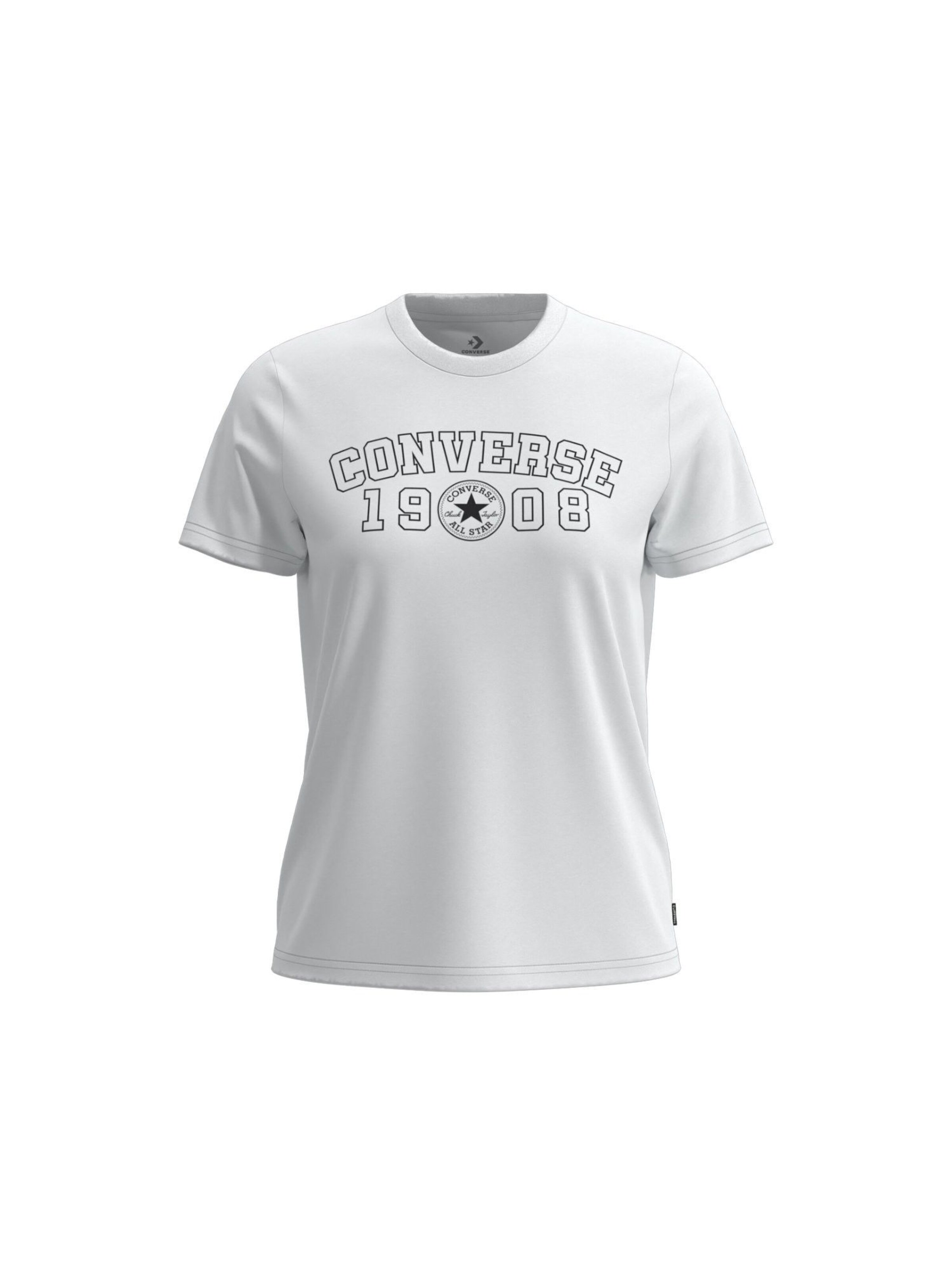CONVERSE Shirt in Weiß: Vorderseite