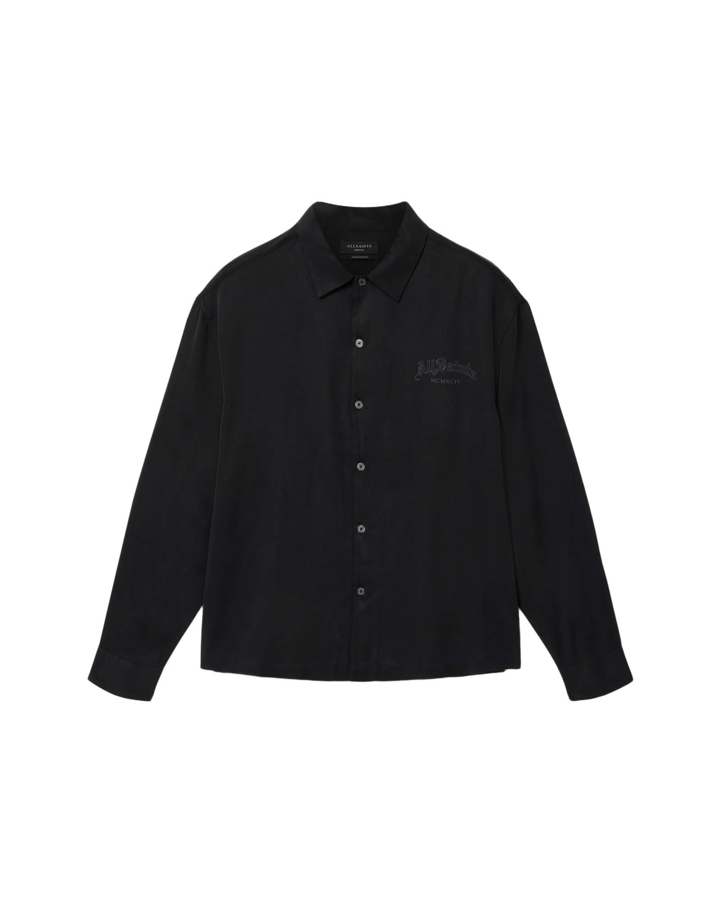 AllSaints Comfort Fit Košeľa 'SOUL' - Čierna: predná strana