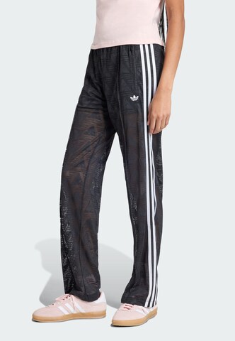 ADIDAS ORIGINALS Regular Hose 'Firebird Classics' in Schwarz: Vorderseite