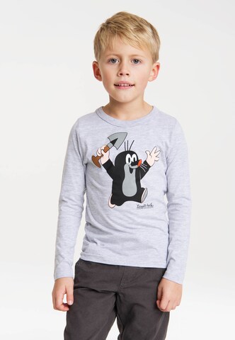 LOGOSHIRT Shirt in Grey: front