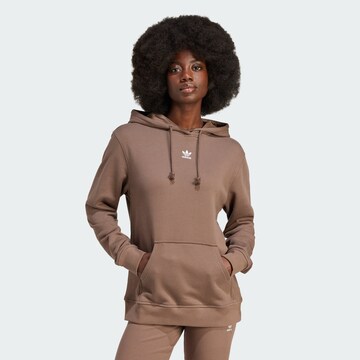 Sweat-shirt 'Essentials' ADIDAS ORIGINALS en marron : devant