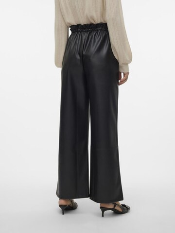 VERO MODA Wide leg Broek 'PAULINA' in Zwart