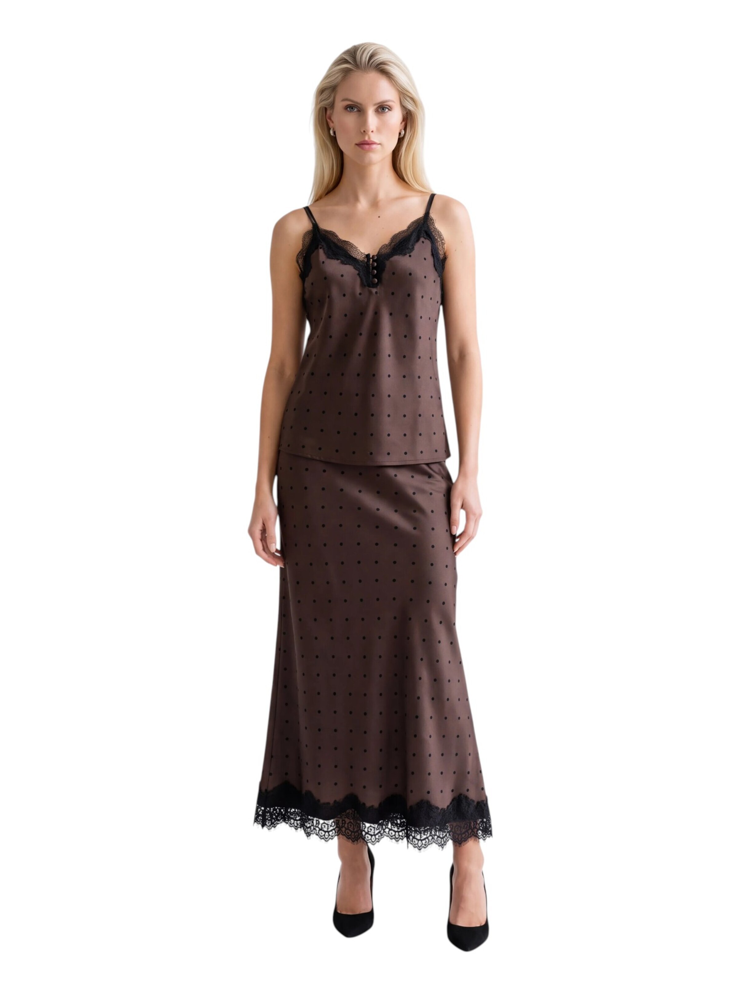 Viore Cocktail Dress in Brown