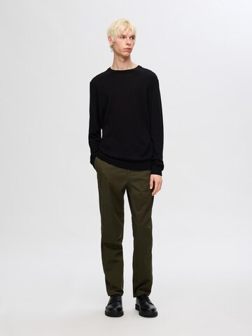 SELECTED HOMME Слим Брюки-чинос 'SLH175 Bill' в Зеленый