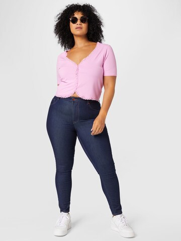 Cotton On Curve Blouse 'COURTNEY' in Roze