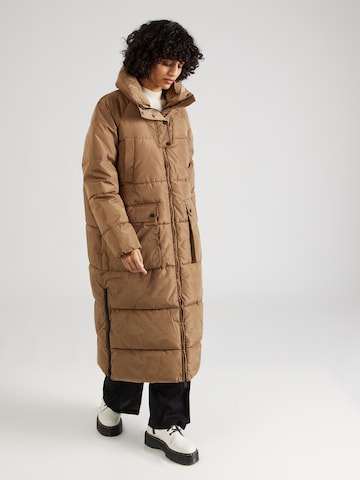 Manteau d’hiver 'NORA' ONLY en marron : devant