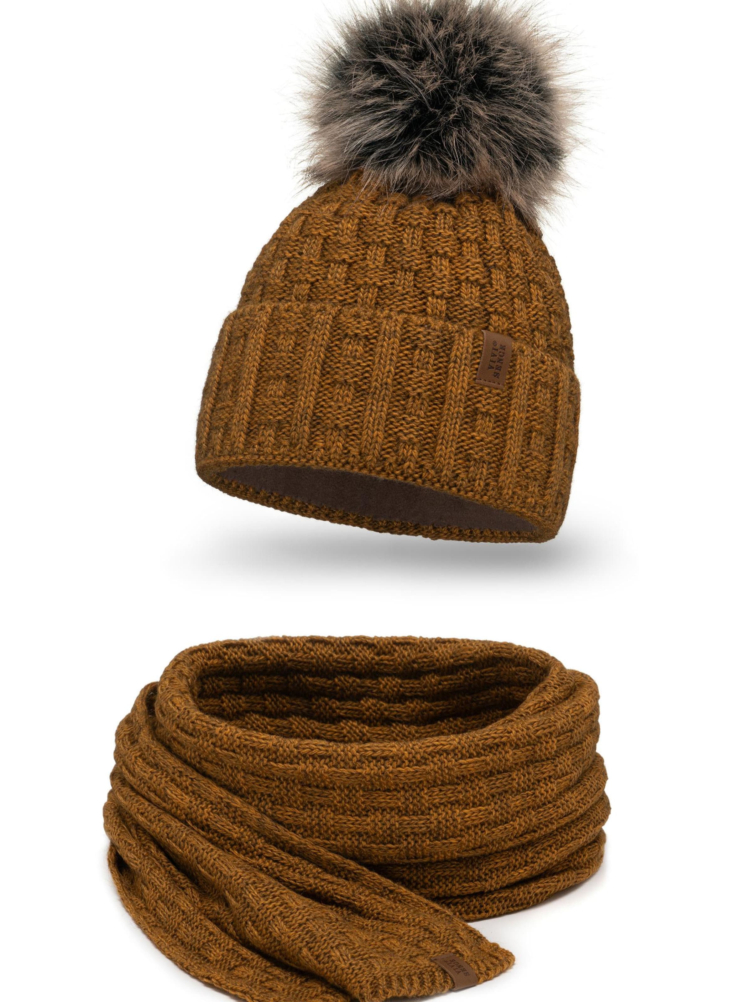 Vivisence Mütze '7015 Set'‌‌‌‌‌‌‌ in Gelb: Vorderseite