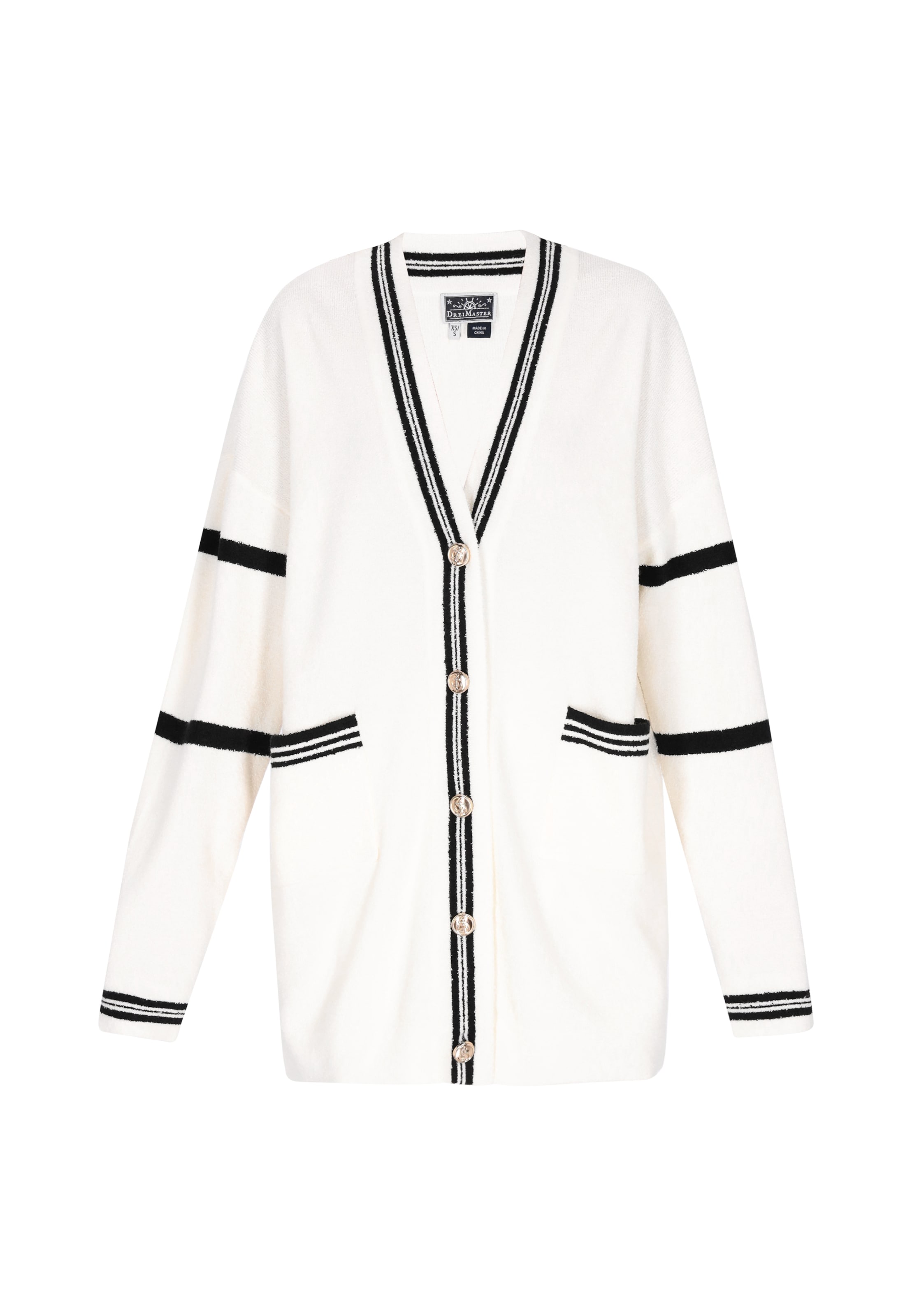 DreiMaster Maritim - Cárdigan en blanco: frente