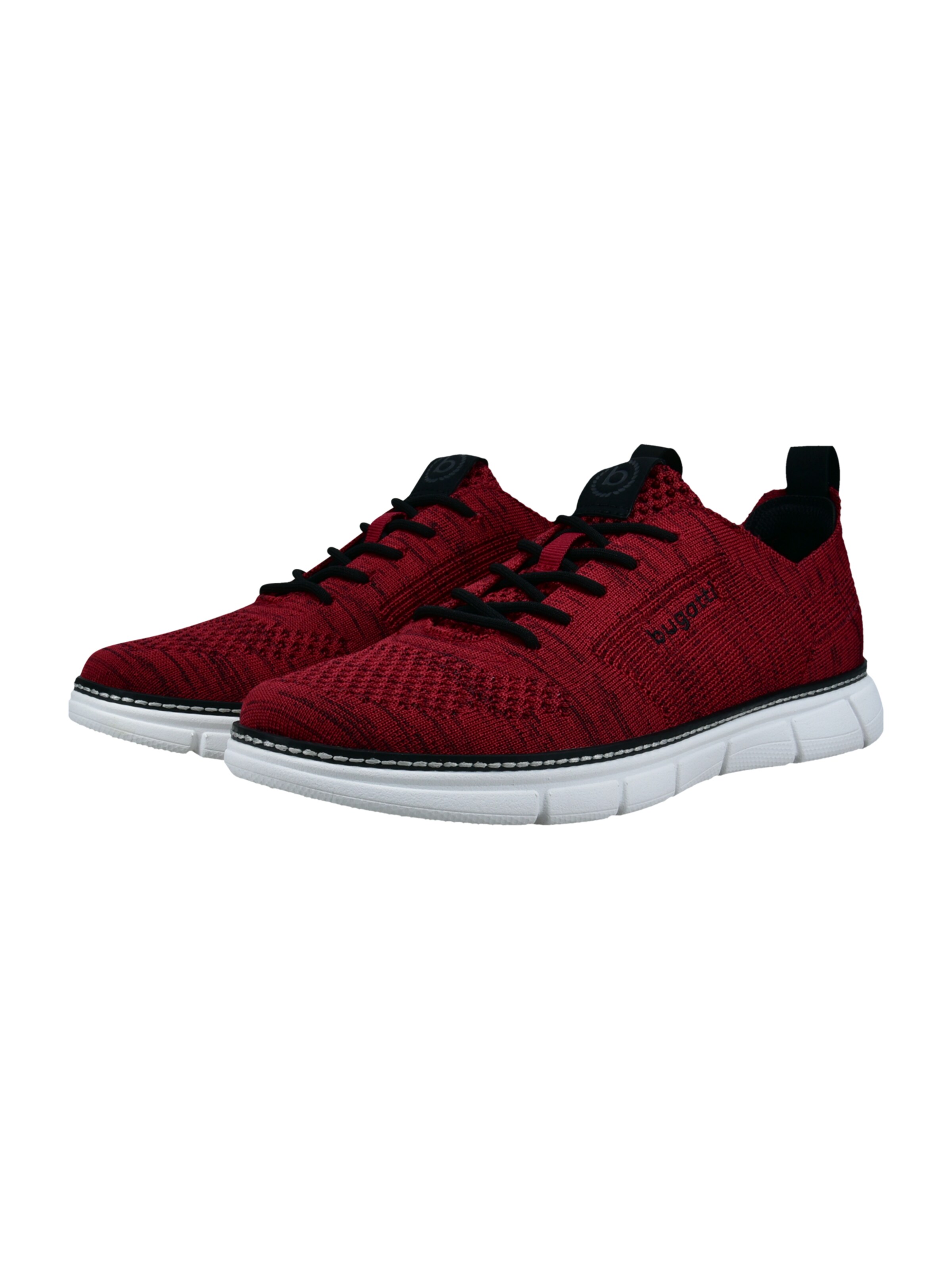 Baskets basses bugatti en rouge