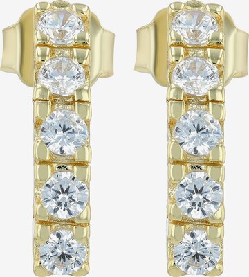 Akzent Earrings '"Insa" aus 925 Sterlingsilber, rhodiniert, langlebig' in Gold: front