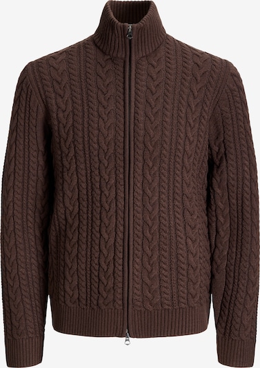Jack & Jones Premium Strickjacke 'JPRBLUCALLUM' in S in dunkelbraun, Produktansicht