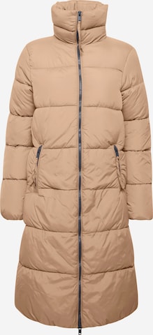 b.young Winter Coat in Beige: front