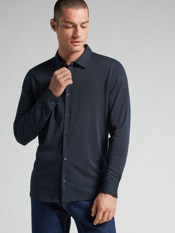 IUMAN Intimissimi Uomo Regular Fit Hemd in Blau