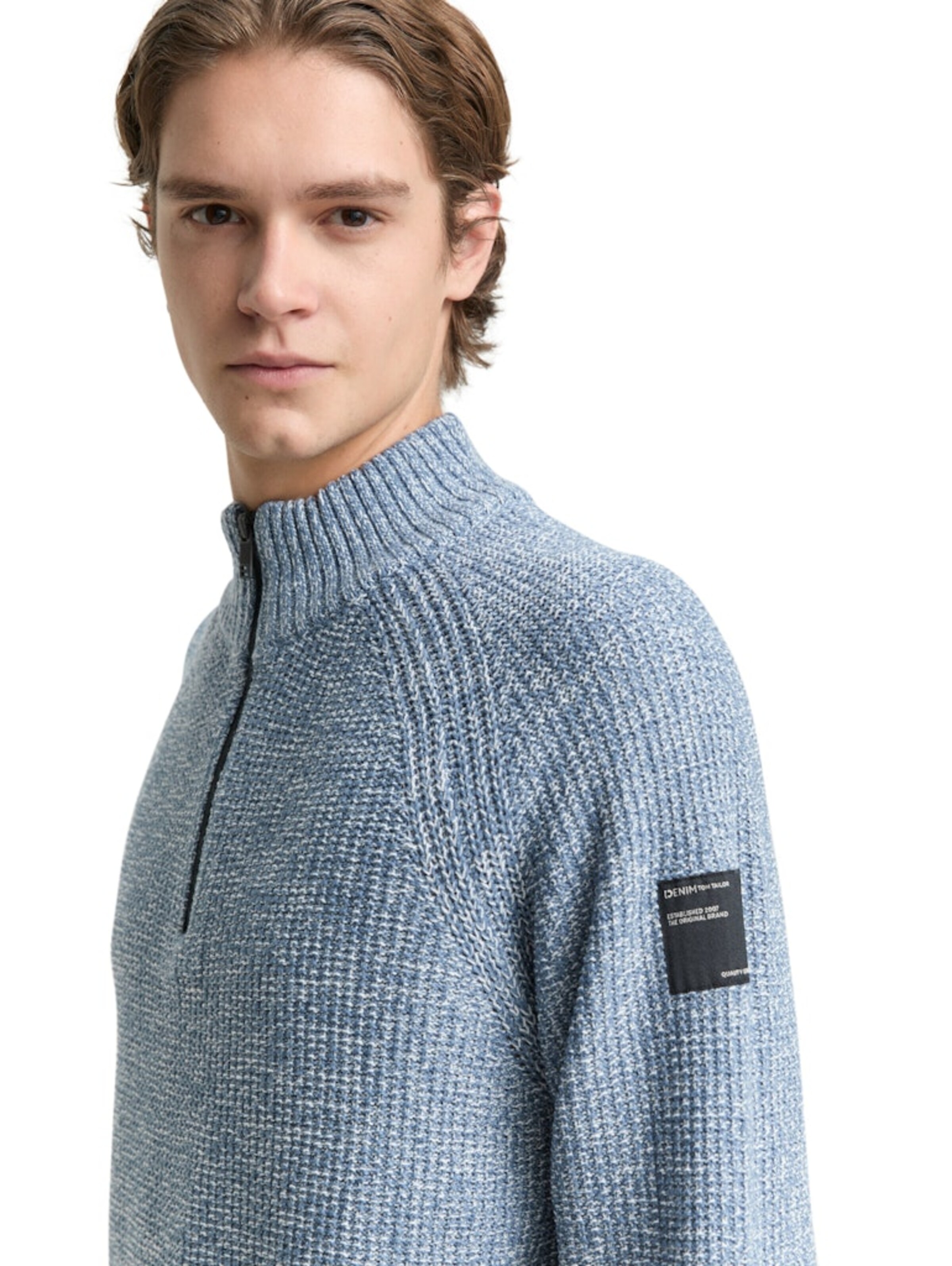 TOM TAILOR DENIM Pullover in Blau
