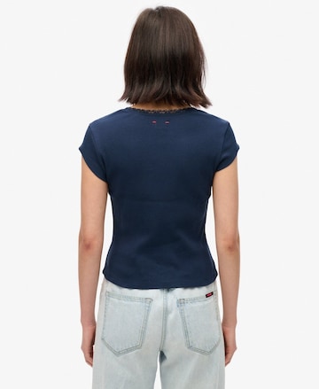 T-shirt 'Athletic Essentials' Superdry en bleu
