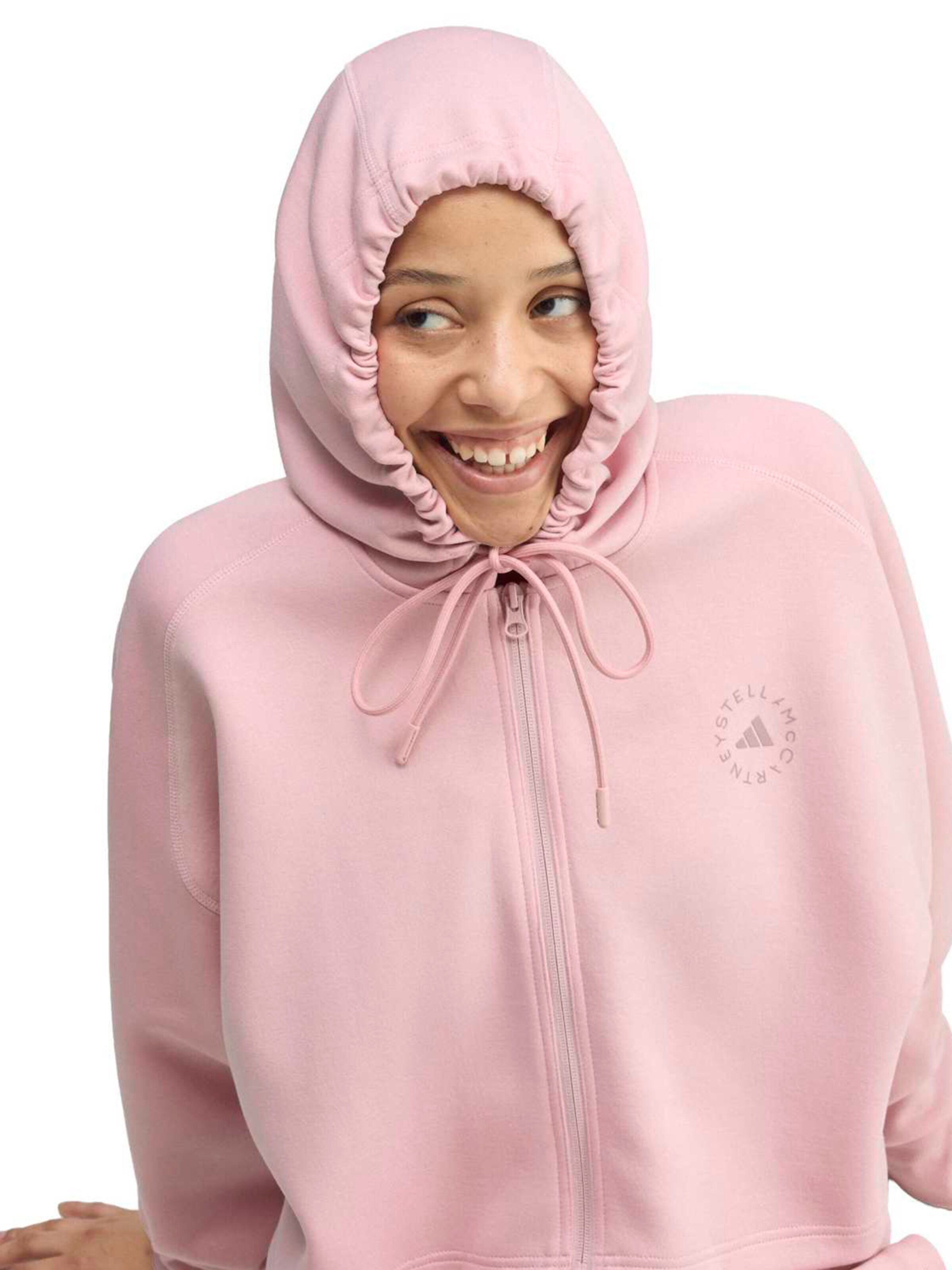 ADIDAS BY STELLA MCCARTNEY Športová mikina so zipsom - Ružová