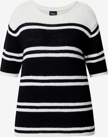 juoda Ulla Popken Megztinis: priekis