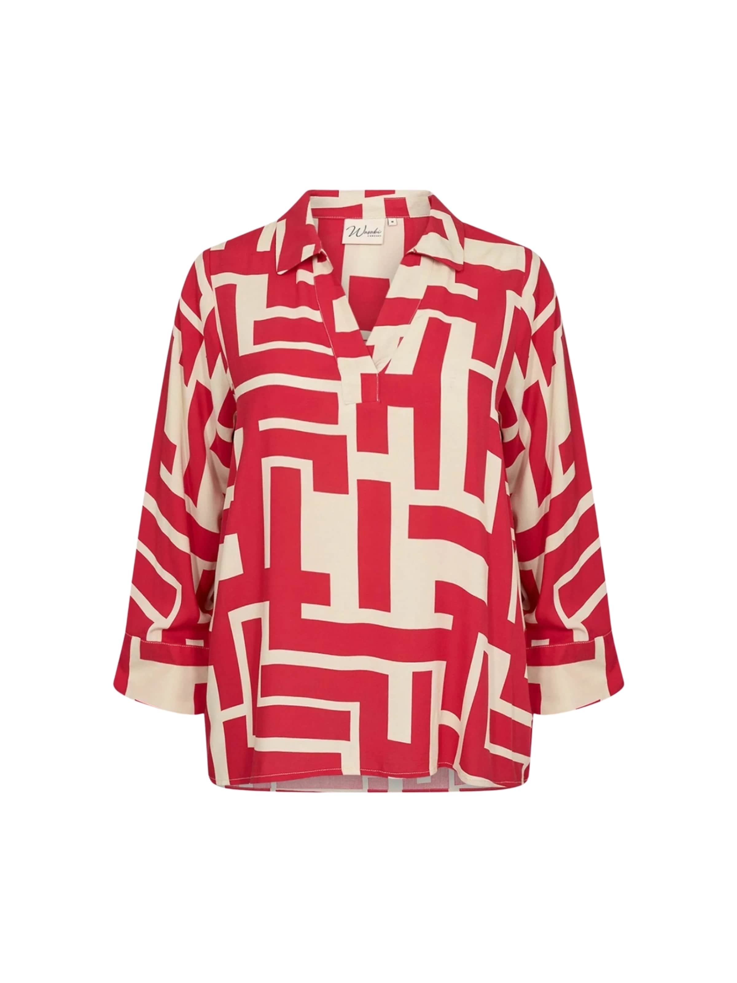 Wasabi Concept Bluse 'Alva' i rød: forside