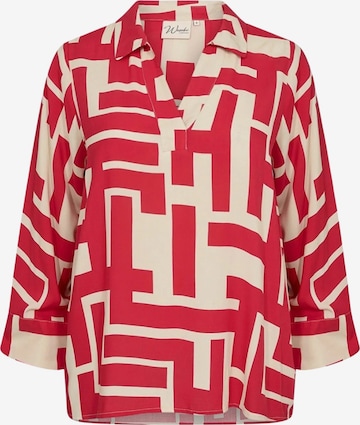 Camicia da donna 'Alva' di Wasabi Concept in rosso: frontale