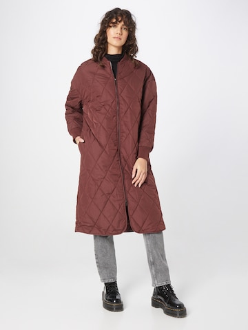 ABOUT YOU Between-Seasons Coat 'Lexa' in Brown: front
