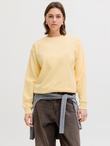Sweat-shirt 'JXABBIE' JJXX en jaune : devant