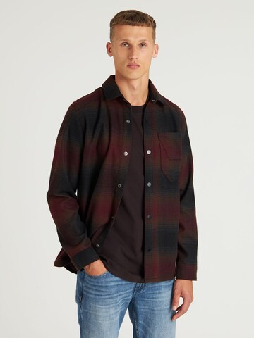 CHASIN' Regular Fit Hemd 'Axel Mick' in Rot