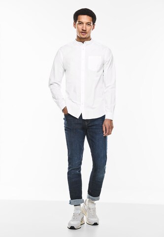 Street One MEN Regular fit Button Up Shirt in White