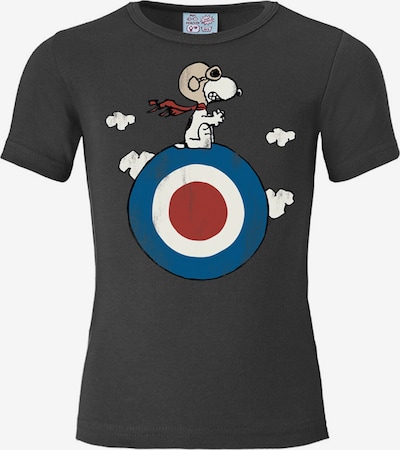 LOGOSHIRT T-Shirt 'Snoopy ' in 104-116 in dunkelgrau, Produktansicht