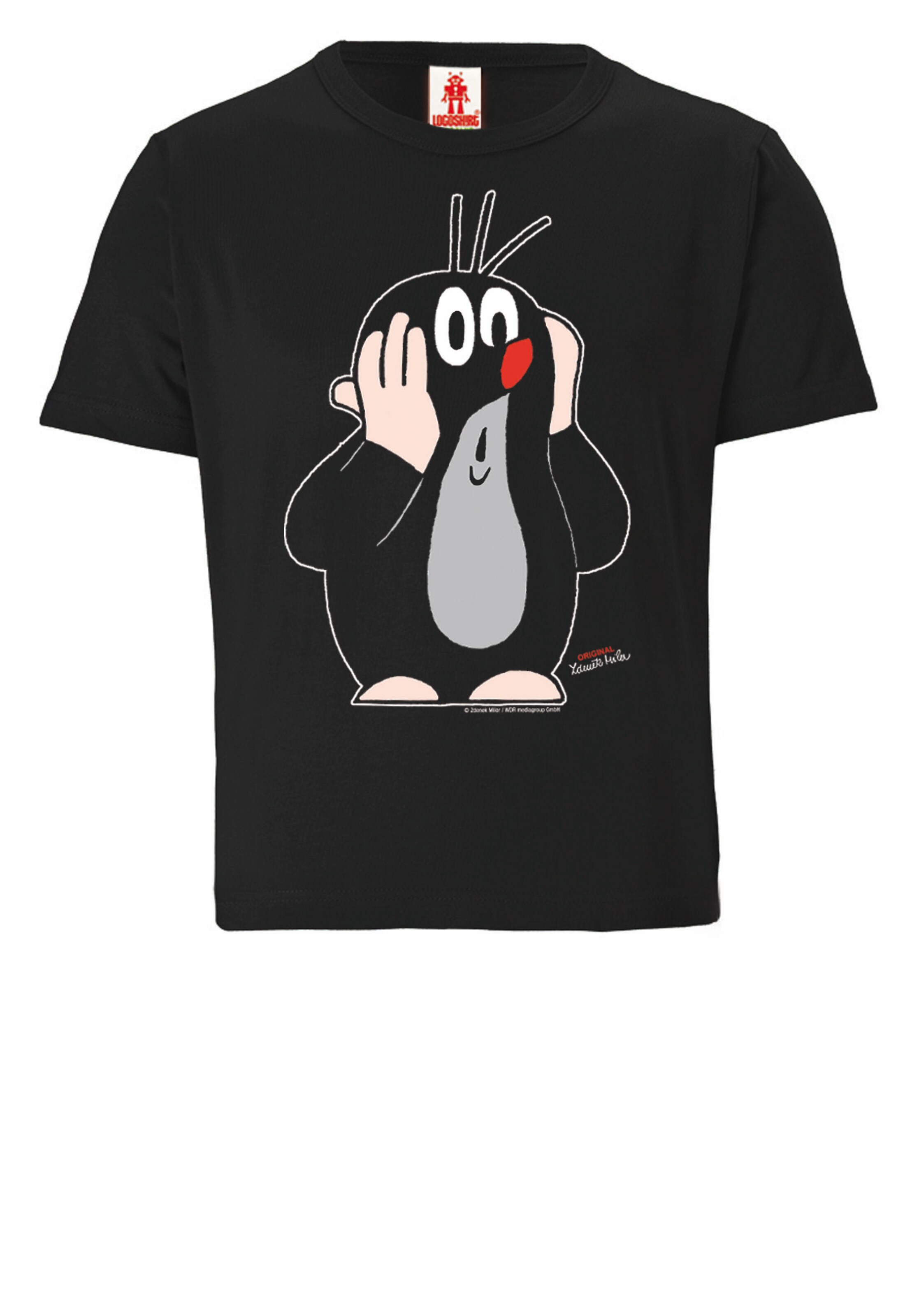 Kinder Kids (Gr. 92-140) LOGOSHIRT T-Shirt 'Der kleine Maulwurf' in Schwarz - EW36982 Kinder Kids (Gr. 92-140) LOGOSHIRT T-Shirt 'Der kleine Maulwurf' in Schwarz - EW36982