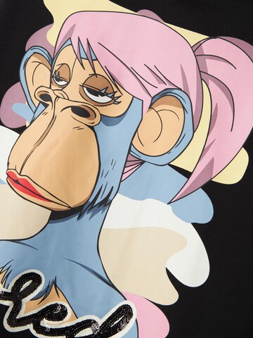 Felpa 'Bored Ape' di NAME IT in nero