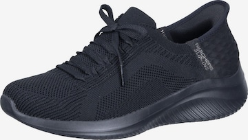 SKECHERS Rövid szárú sportcipők - fekete: elől