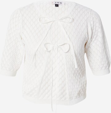 Cardigan 'Paloma' A-VIEW en blanc : devant