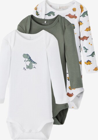 Tutina / body per bambino di NAME IT in verde: frontale