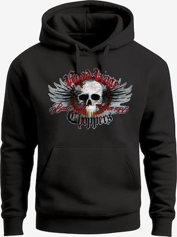 Neverless Sweatshirt 'Road Rage' in Schwarz: Vorderseite