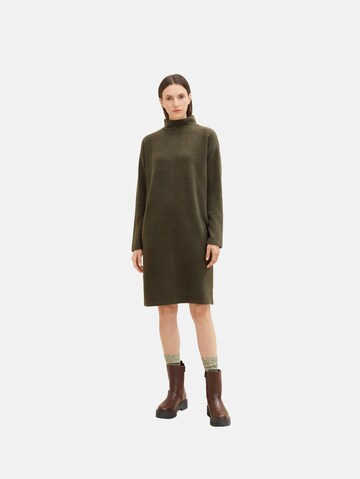 TOM TAILOR Knitted dress in Green