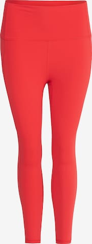 Spyder Skinny Workout Pants in Red: front