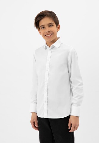 Gulliver Regular fit Button Up Shirt in White: front