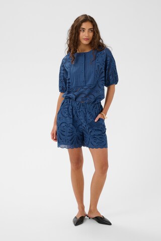 CULTURE - regular Pantalón 'CUAkeena' en azul: frente