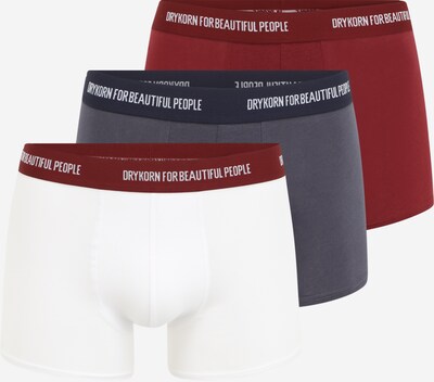 szürke / sötétvörös / fehér DRYKORN Boxeralsók 'CORBIN', Termék nézet