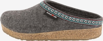 HAFLINGER Clogs 'Franzl' in Grau: Vorderseite