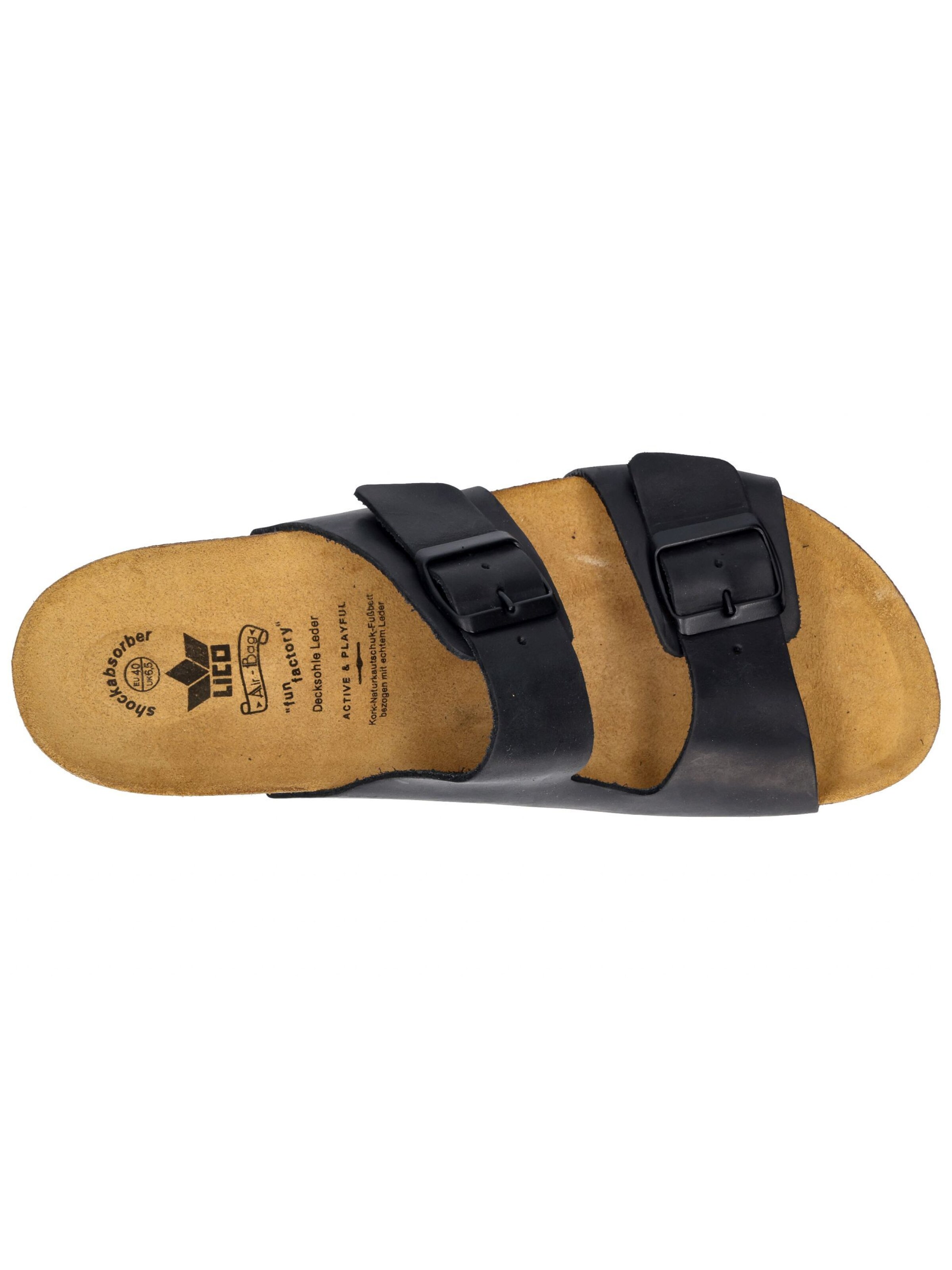 LICO Pantolette 'Bioline Jenrik' in Schwarz