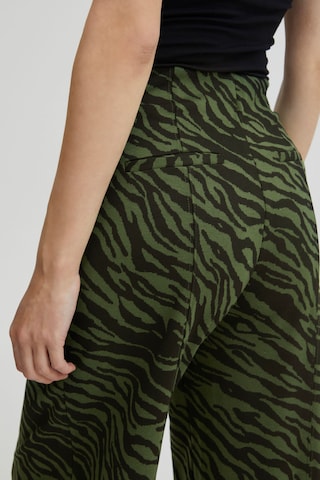 ICHI Wide leg Broek in Groen