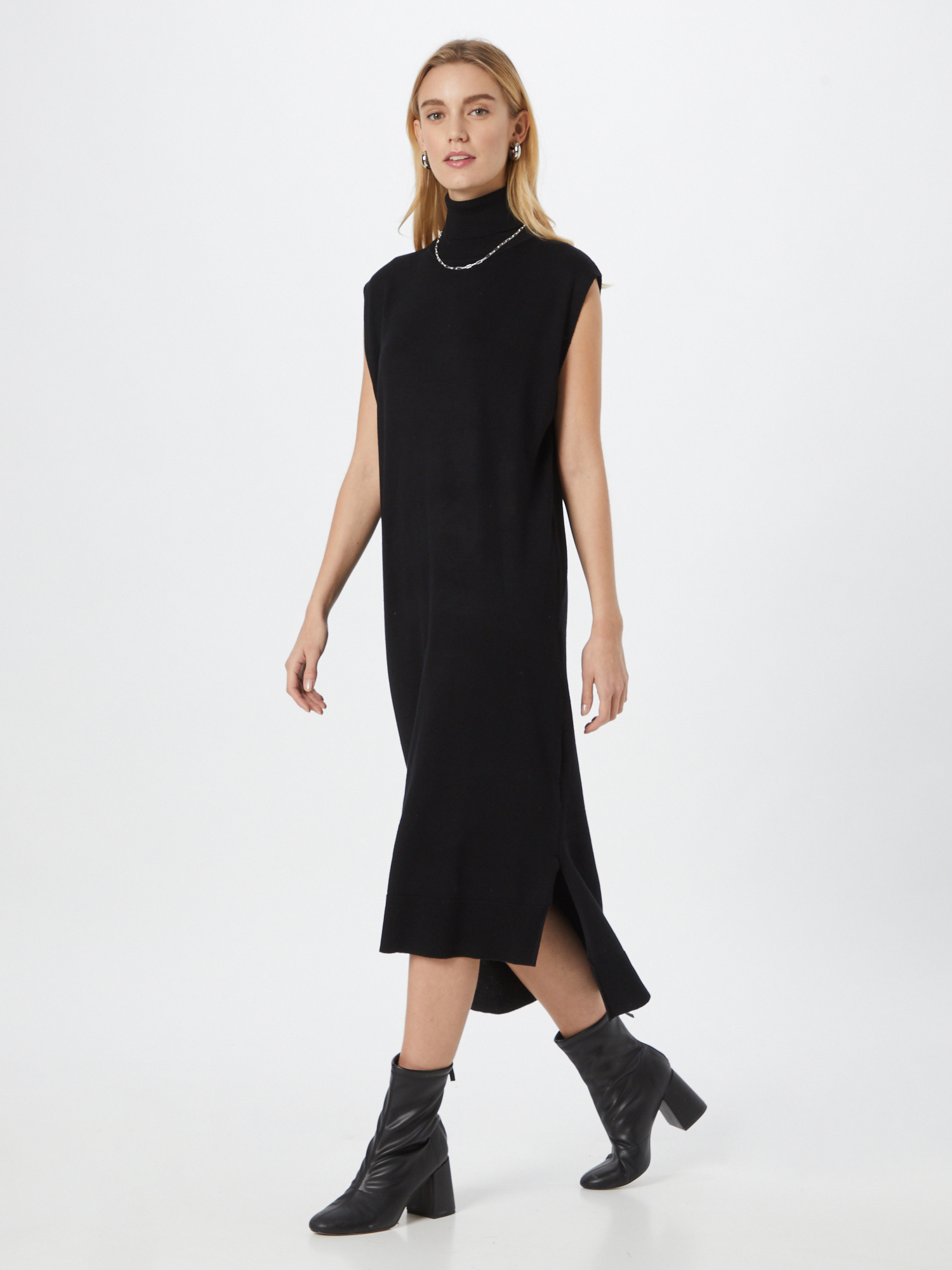 VUdN1 Odzież Soft Rebels Sukienka z dzianiny Marla w kolorze Czarnym 