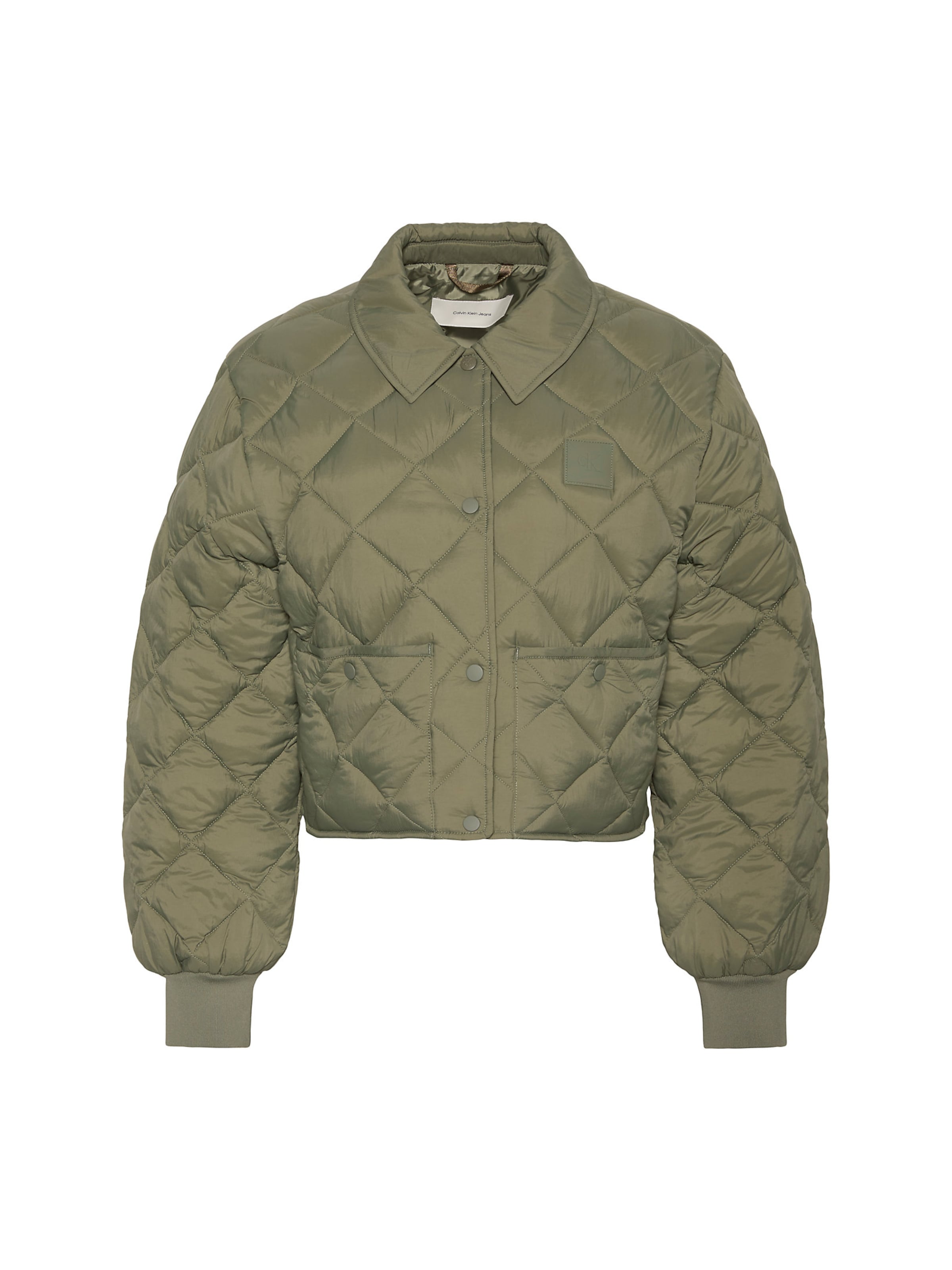 Calvin Klein Jeans Between-Season Jacket in Green: front