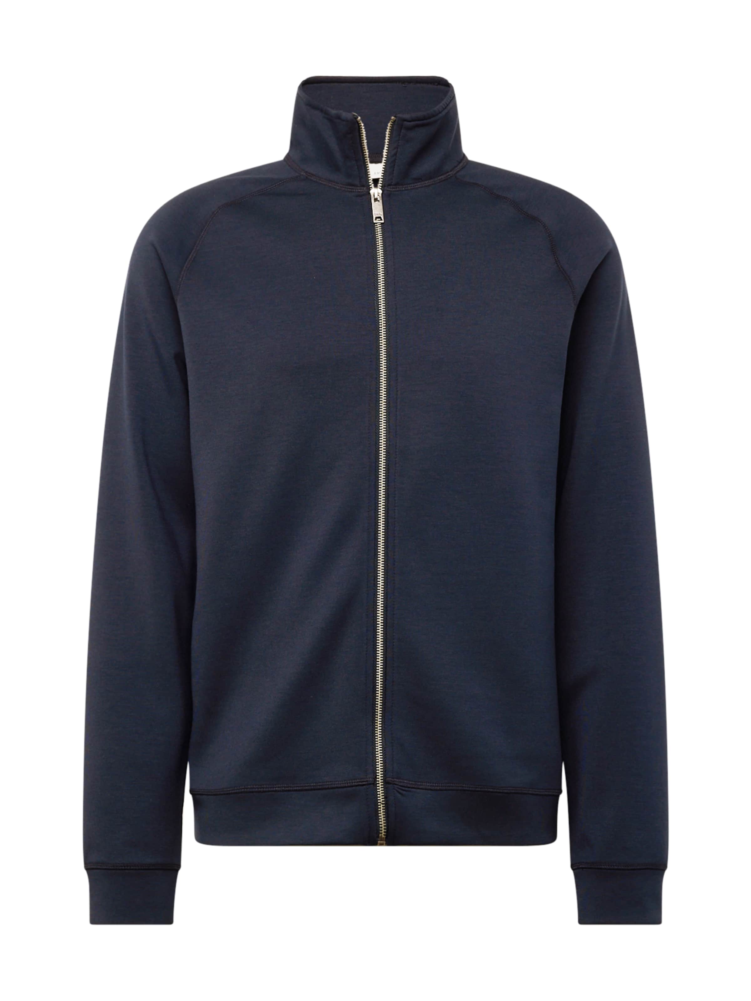 Casual Friday Sweat jacket 'Sigurd' in Blue: front