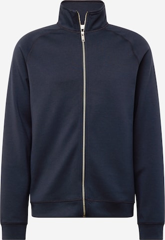 Casual Friday Zip-Up Hoodie 'Sigurd' in Blue: front