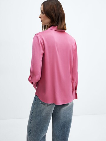 MANGO Блуза 'Ideale' в розово