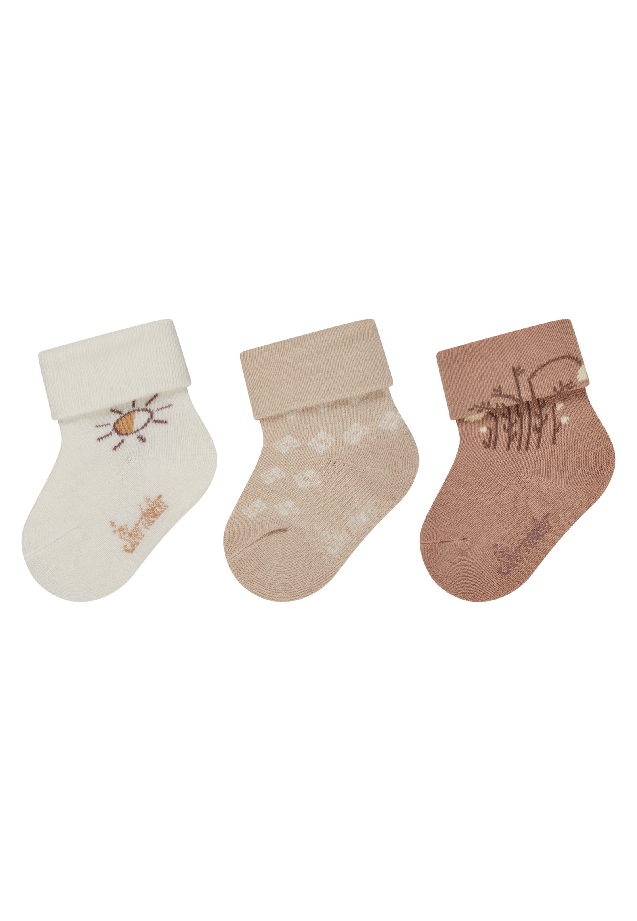 STERNTALER Socks 'Sonne' in Beige: front
