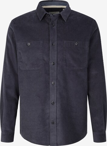 Coupe regular Chemise TOM TAILOR en bleu : devant